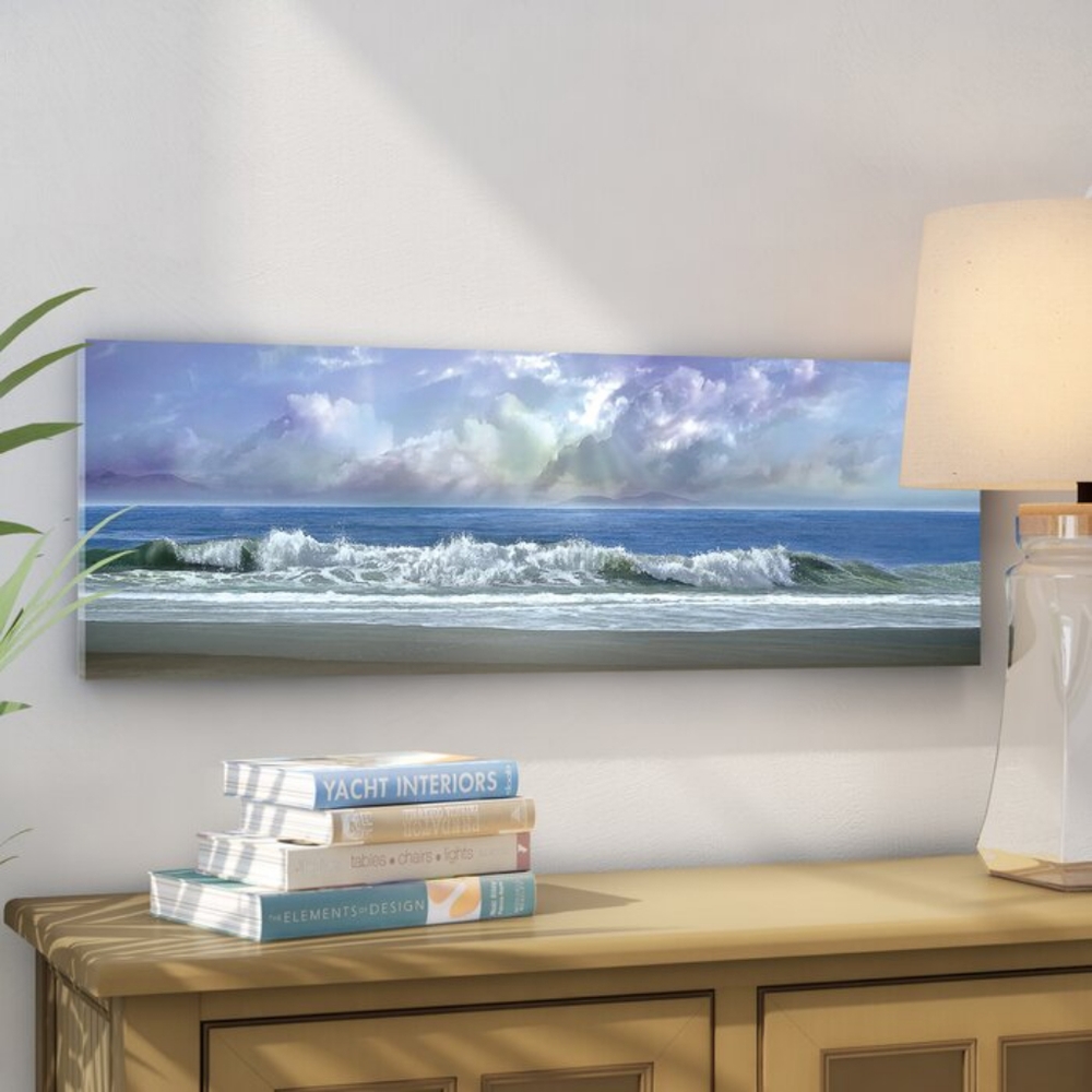 Gorgeous Beach / Ocean / Sky wrapped canvas wall art - Picture 1 of 3